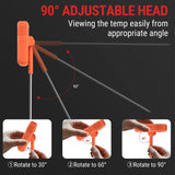 ThermoPro TP510 Waterproof Digital Candy Thermometer with Pot Clip, 8" Long Probe Instant Read Food Cooking Meat Thermometer for Grilling Smoker BBQ Deep Fry Oil Thermometer ThermoPro