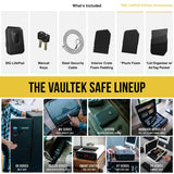 VAULTEK SIG SAUER Edition LifePod Secure Waterproof Travel Case Rugged Electronic Lock Box Travel Organizer Portable Handgun Case with Backlit Keypad (Biometric) VAULTEK