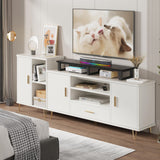 YAOHUOO 45" Large TV Riser for 32-60 inch TV, TV Riser Stand Shelf with Steel Legs, Tabletop TV Stand Riser for Home Office,Black YAOHUOO