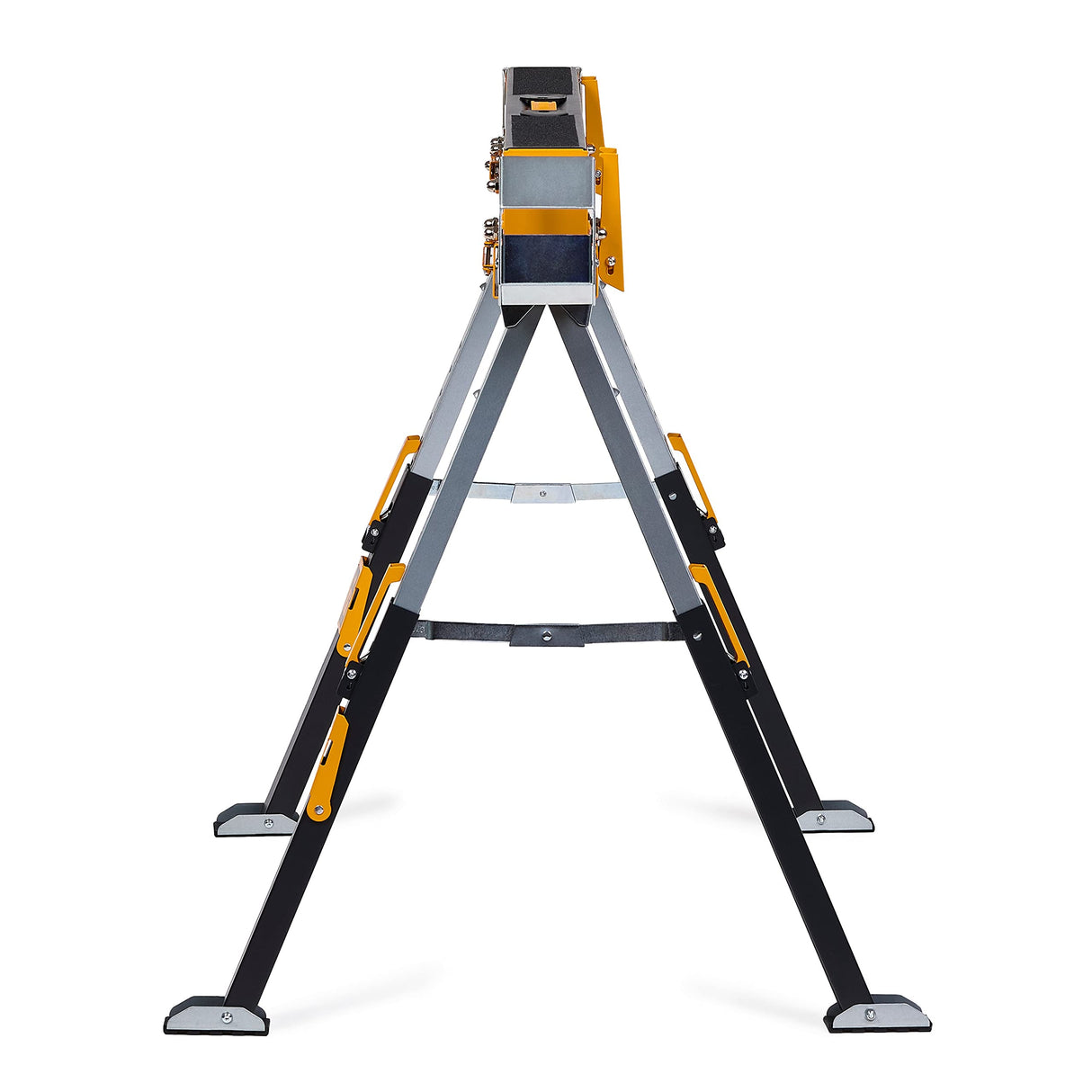 ToughBuilt - Folding Sawhorse - Sturdy, Durable, Lightweight, Heavy-Duty, 100% High Grade Steel - Adjustable up to 4x4 Size Support Arms - 1300 LB Capacity - (TB-C700) - 2 Pack ToughBuilt