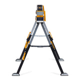 ToughBuilt - Folding Sawhorse - Sturdy, Durable, Lightweight, Heavy-Duty, 100% High Grade Steel - Adjustable up to 4x4 Size Support Arms - 1300 LB Capacity - (TB-C700) - 2 Pack ToughBuilt