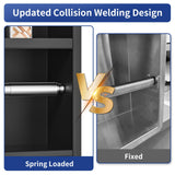 Bernkot in Wall Toilet Paper Niche w/Shelf, Recessed Toilet Roll Holder for Bathroom Remodeling, 304 Stainless Steel Covered Brush Holder (Matte Black) Bernkot