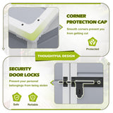 Homall Resin Outdoor Storage Shed, 6 X 4 FT Garden Tool Sheds & Outdoor Storage House with Single Lockable Door for Backyard Garden Patio Lawn Homall