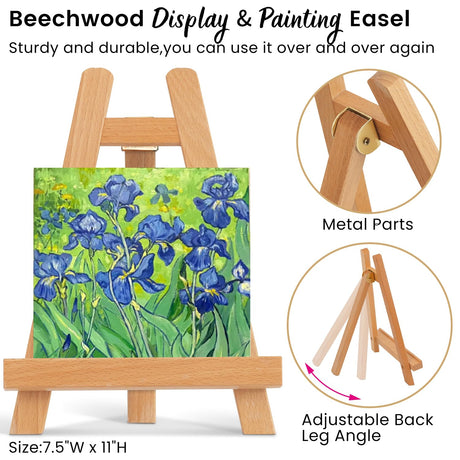 ARTALLY Acrylic Paint Set for Adults & Kids, 62 Pcs Canvas Painting Kits, 32 Colors Acrylic Paint (22ML),Table Easel,Brushes,Canvas, Art Painting Supplies Kit for Students,Artists,Beginners ARTALLY