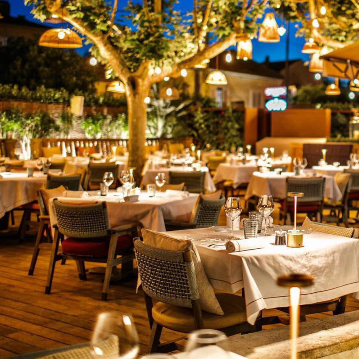 SAKRINGT Cordless Table Lamp Rechargeable, 5000mAh Battery Operated Portable Table Light,Dimming LED Table Lamp for Restaurant/Patio/Outdoor(Gold) SAKRINGT