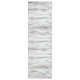 KOZYFLY Modern Abstract Kitchen Runner Rug, 2x6 Washable Rug Runner Non-Slip Soft Striped Hallway Runner Rugs, Beige Print Distressed Carpet Runner for Entryway Bathroom Laundry Room Foyer KOZYFLY