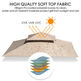 Kozyard Andra Soft Top BBQ Canopy - 8'X5' Outdoor Grill Gazebo Grill Canopy (Tent) with 4pcs Detachable LED Light, Perfect for Barbecue & Grill, Outdoor Canopy Kozyard