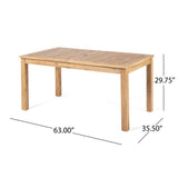 Christopher Knight Home Eric Outdoor Expandable Acacia Wood Dining Table, Natural Finish Christopher Knight Home