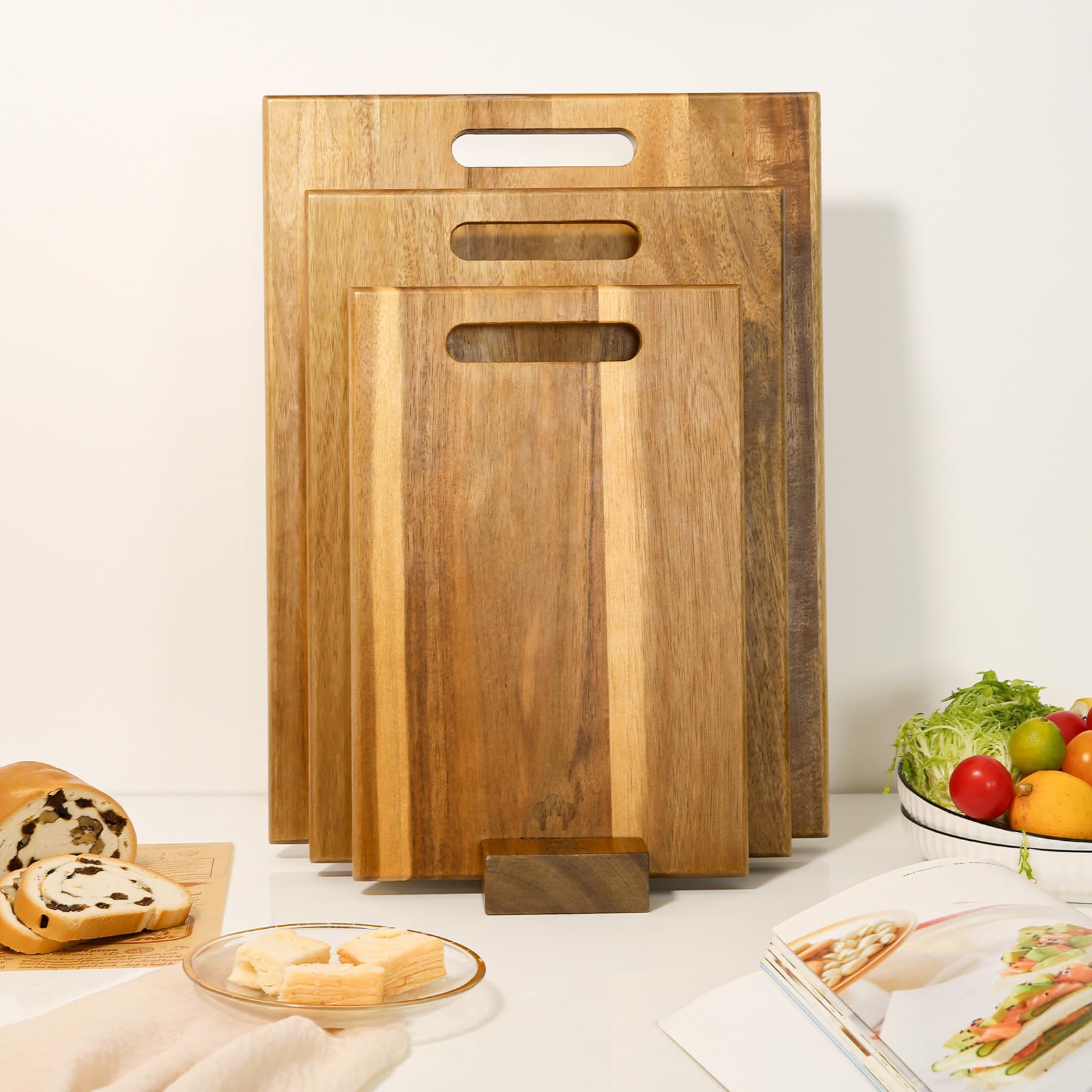 YSTKC Acacia Wood Cutting Boards - Thumbnail 5