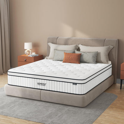 HEMERA Full Mattress, 12 Inch Hybrid Mattress in a Box, Individually Pocket Springs Bed Mattress, Full Size Mattress CertiPUR-US Certified, Pressure Relief & Supportive, Medium Firm, 75"*54"