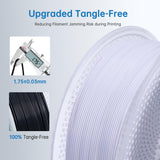 PLA-F Filament White 1KG(2.2LBS), PLA Plus 3D Printer Filament 1.75mm ± 0.02mm Strength and Toughness Fit for Most FDM 3D Printers Lotactree