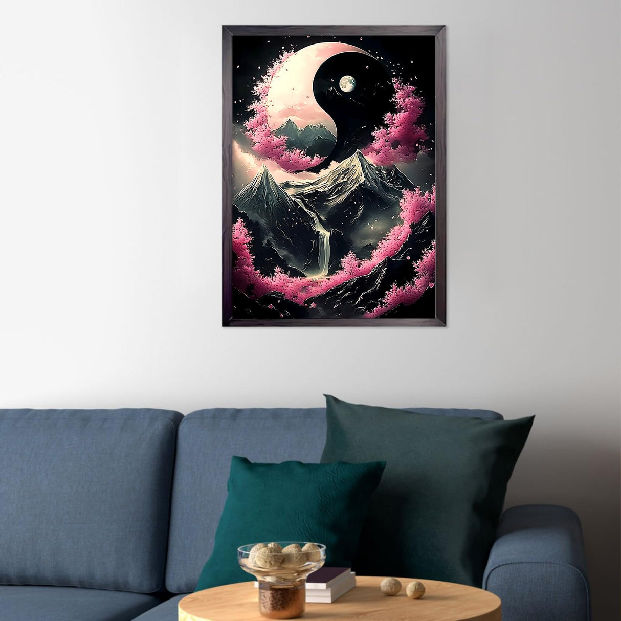 CEOVR Cherry Blossoms Diamond Painting Kits for Adults, Japanese Landscape Diamond Art Dots 5D Full Drill DIY Gem Art, Adult Crafts Kits Arts and Crafts, Wall Decor for Home Office 12x16in CEOVR