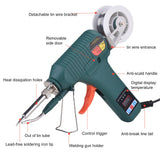 Soldering Gun Kit - Soldering Iron Kit with Adjustable Temp 180-520°C, ON/OFF Button, 80W LED Digital Internal Heat Soldering Gun, Auto Send Tin Soldering Kit for Electronics Welding Repair DIY VISLONE
