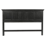 Office Star Products OSP Home Furnishings Farmhouse Basics King Headboard Only, Rustic Black Finish Office Star Products