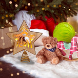GHOSTMAGIC Nativity Christmas Tree Star Topper Lighted, 3D Wooden Nativity Scene Star for Christmas Tree, Nativity Set Christmas Tree Decorations, LED Xmas Decor Ornaments for Indoor (Nativity) GHOSTMAGIC