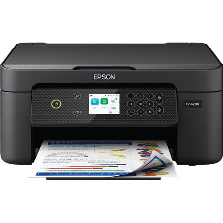Epson Expression Home XP-4200 Wireless Color All-in-One Printer with Scan, Copy, Automatic 2-Sided Printing, Borderless Photos and 2.4" Color Display,Black Epson