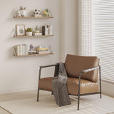 Austin yan Floating Bookshelf ，33inch, Wall Mounted Shelves for Living Room, Kitchen Organization,Bathroom, Bedroom Décor,Hanging Decorative Wall Shelves,Set of 3 White Austin yan