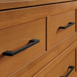 AFI, Santa Fe Twin Murphy Bed Chest with 6" Mattress & Built-in USB Charger, Light Toffee AFI