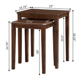Convenience Concepts American Heritage Nesting End Tables, Espresso Convenience Concepts