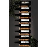 Blue River Goods Wine Rack Wall Mounted | 8 Bottle Storage | Wooden Wine Rack for Wall Wine Rack Display | Wall Mount Wine Rack with Black Brackets | Wall-Mounted Wine Racks | Wall Mounted Wine Racks Blue River Goods