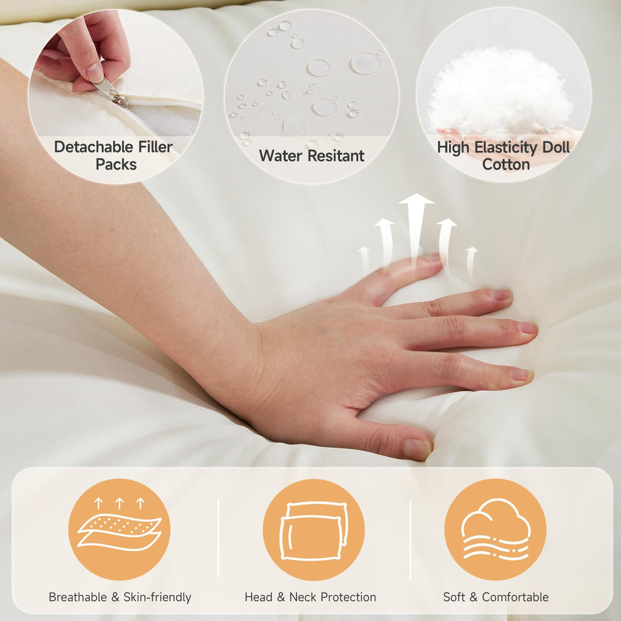 ONBRILL Oversized Egg Chair, Indoor Outdoor Egg Rattan Chair with PE Rattan, Steel Frame and Detachable Cushions, Wicker Lounger for Patio, Pool, Living Room, Bedroom - Beige ONBRILL