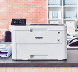 Brother HL-L3270CDW Compact Wireless Digital Color Printer with NFC, Built-in Wireless, Auto 2-Sided Printing, 25ppm, 600 x 2400 dpi, 250-sheet, Works with Alexa, Bundle with JAWFOAL Printer Cable Brother
