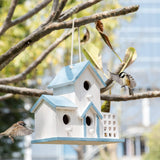 HHWODB Birdhouse Premium Bluebird Houses for Outside Attract Beautiful Birds to Your Garden and Yard Durable Outdoor Birdhouses 3 Hole Bird Houses for Outside Hanging HHWODB