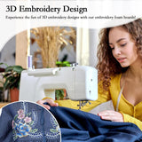 24 Pcs Embroidery Foam Sheets, 6" x 9" High Density 3mm Thick EVA Craft Foam for 3D Embroidery Crafts and Arts, Cosplay Costumes, DIY Projects, Quilting, Hats, Pillows AJLICHIBAN FUN