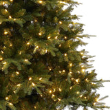 Naomi Home 9ft Christmas Tree with Lights, Realistic Fir Christmas Tree Prelit with 2532 Branch Tips, 900 Warm Lights and Metal Stand, Aritificial Christmas Tree, Árbol De Navidad Naomi Home