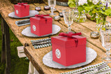 Elephant-package 12Pack Red 6Inch Gift Boxes with Lids, Squared Boxes with Lids Perfect for Christmas, Valentine’s Day, Birthday Present Packing, Party Favor, New Year. Elephant-package