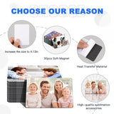Guiqulai 30PCS Sublimation Magnet Blanks 4x3 inch, DIY Sublimation Refrigerator Magnet Personalized Sublimation Blanks Bulk Decorative Sublimation Magnets for Home Fridge Microwave Oven Door Guiqulai