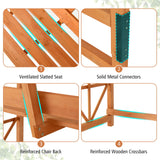 Giantex Garden Arbor with Bench - Wooden Garden Arch Trellis for Climbing Plants Vines, 2-Person Outdoor Bench, 48''W x 75''H Patio Archway for Lawn Wedding Party Ceremony Backyard Decor Giantex