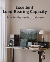 FEZIBO Electric Standing Desk, 48 x 24 Inches Height Adjustable Stand up Desk, Sit Stand Home Office Desk, Computer Desk, Rustic Brown FEZIBO