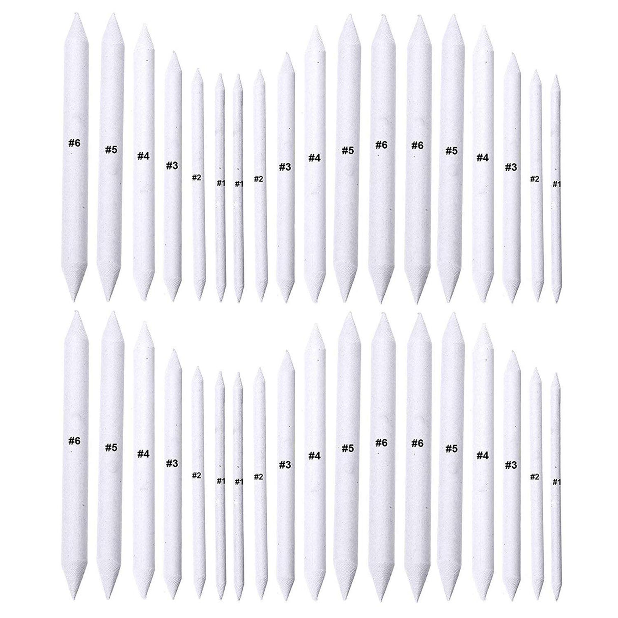 Cettkowns 36 Pieces Artist Blending Stump and Tortillion Art Blenders for Student Sketch Drawing Cettkowns