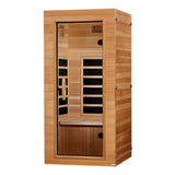 Dynamic Saunas Elite 1 Person Compact Ultra Low EMF FAR Infrared Sauna with Red Light Therapy & Bluetooth Speakers - Personal Indoor for Home & Gym DYNAMIC SAUNAS