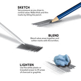 ArtSkills Sketch Pencils for Drawing, Graphite Art Pencil Set for Sketching & Shading, 8pc ArtSkills