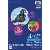 Pacon PAC4843 Art1st Mixed Media Art Paper, 12" x 18", White, 60 Sheets Pacon