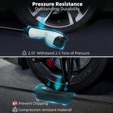 Portable EV Charger Level 1 Level 2, 16Amp 110V/240V, Electric Vehicle Charger with 17Ft Cable,NEMA 6-20 Plug & NEMA 5-15 Adapter,Compatible with SAE J1772 EVs and Tesla(Adapter Required) SubSun