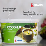 Vegetable Wax for Candle Making - 2.2 Pounds, White Solven