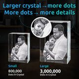 ArtPix 3D Crystal Photo, Christmas Customized Gifts for Women, Her, Wife, Men, Mom, Great Xmas Personalized Gift With Your Own Photo, Custom 3D Picture Rectangle, Couples Gifts ArtPix 3D