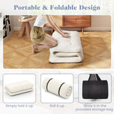 Giantex Japanese Floor Mattress, 4 Inch Futon Mattress w/Washable Cover & Storage Bag, Foldable Roll up Mattress Tatami Mat, Portable Sleeping Pad for Camping, Dormitory, Kids Floor Lounger Bed, Twin Giantex