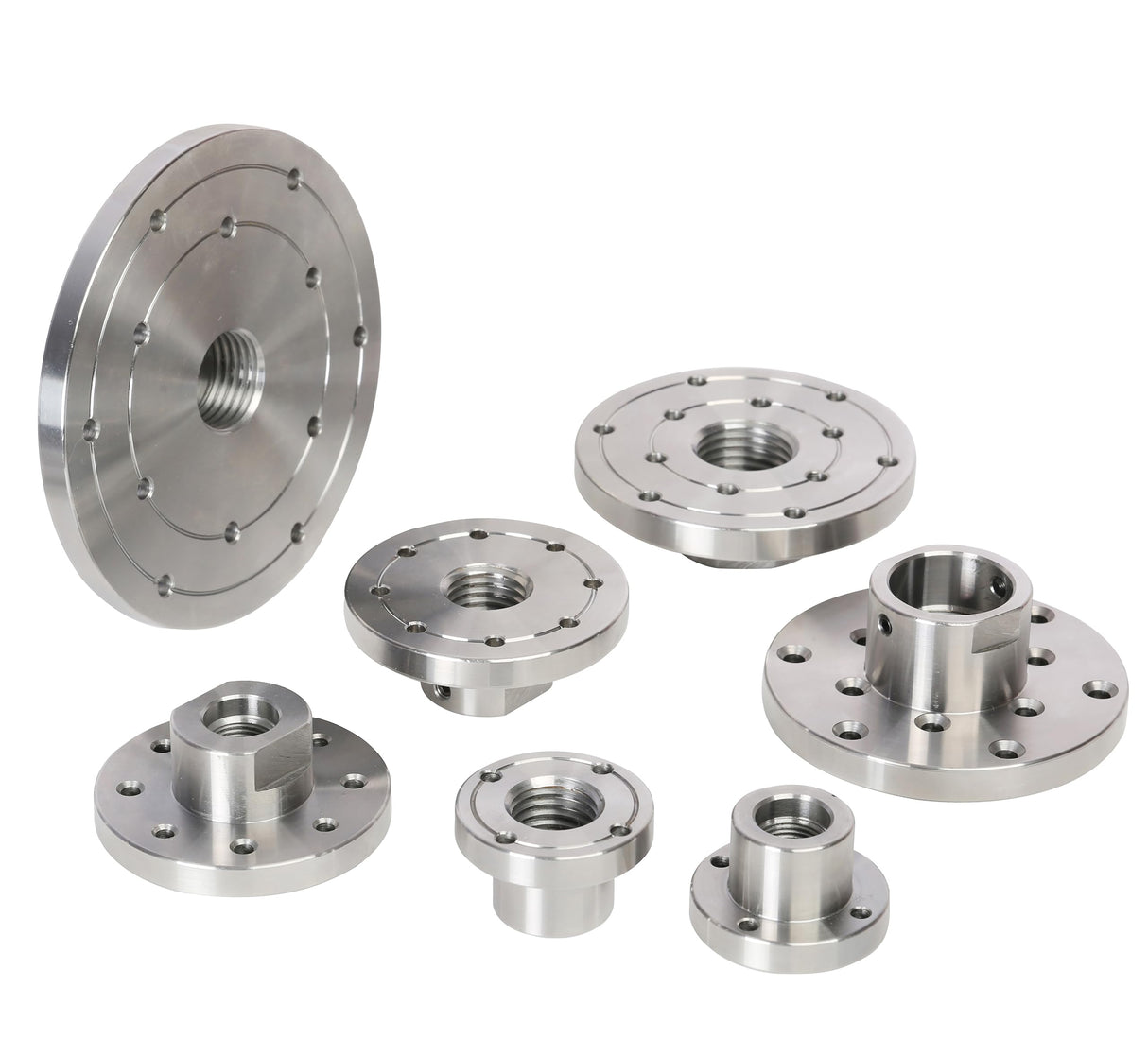 VINWOX 6" Wood Lathe Steel Faceplate, 1”x8TPI Spindle Thread Woodworking Machine Chuck Face Plate VINWOX