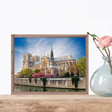 IPISSOI Landmark Diamond Painting Kits, France Notre Dame De Paris Diamond Painting with Tools for Home Wall Decor Full Drill 12x16 Inch IPISSOI