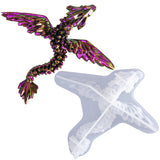 LET'S RESIN Gemstone Resin Molds - Crystal Winged Dragon Silicone Molds for 3D Flying Dragon Toys, Home Decor & Gifts LET'S RESIN