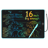 16 inch LCD Writing Tablet for Kids Adults,Colorful Drawing Pad Doodle Board School Supplies Christmas Gifts Toys for Girls Boys 3 4 5 6 7 8 Year Old Girl Boy Birthday Gift Ideas (Blue) ZENZAL
