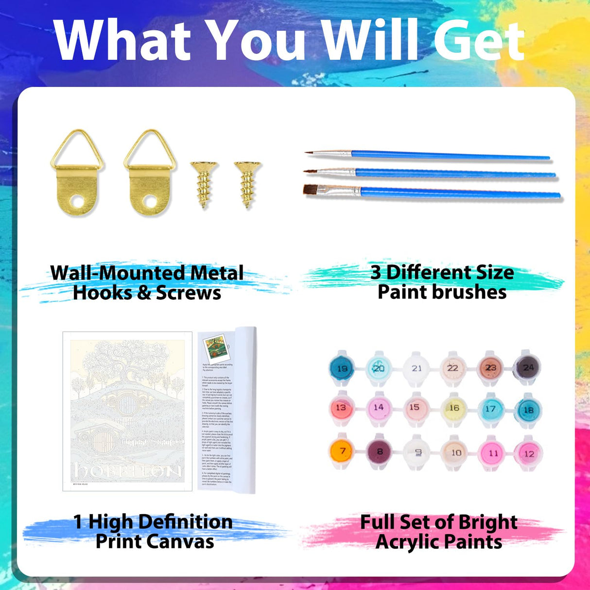 xcemhil Paint by Numbers Kit for Adults Landscape, Cabin Paint by Numbers for Adults, New Zealand House Paint by Number for Gifts and Home Wall Decor 16x20 Inch xcemhil