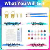 xcemhil Paint by Numbers Kit for Adults Landscape, Cabin Paint by Numbers for Adults, New Zealand House Paint by Number for Gifts and Home Wall Decor 16x20 Inch xcemhil