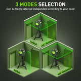 Huepar 901CG Self-Leveling Laser Level, 360 Green Beam Cross Line Laser Tool, Alignment 360-Degree Horizontal Line with Pulse Mode, Magnetic Pivoting Base Included Huepar