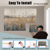 ENSEPST 9 Pack Wall Art Acoustic Panels,48" X 36"Sound Absorbing Panels, Decorative Sound Dampening Panels, Acoustic Treatment for Studio Home and Office （time） ENSEPST