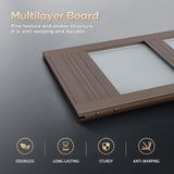 ROYMELO 30 x 84 Inch Glass Sliding Barn Door Slab and 5.5ft Hardware Kit Included, MDF Wood Panel Covered with Water-Proof Scratch-Resistant PVC Surface, Easy to Clean, Simple DIY Assembly ROYMELO